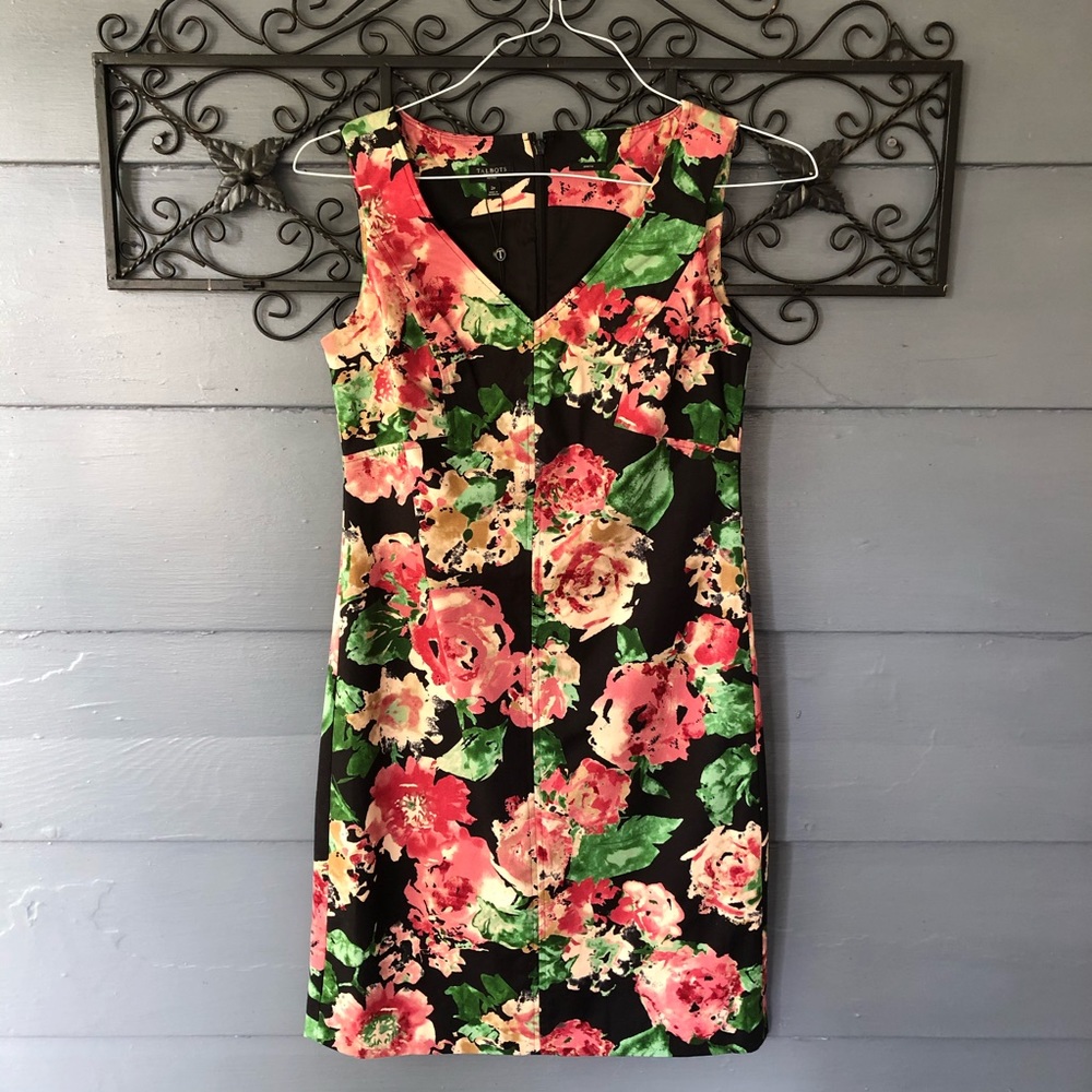 NWT Talbots Floral Print Dress 2P